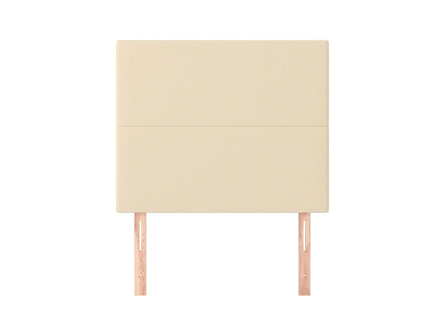 2 pcs Têtes de lit Crème 90x5x78/88 cm Tissu POI73868 BonneVie Meuble