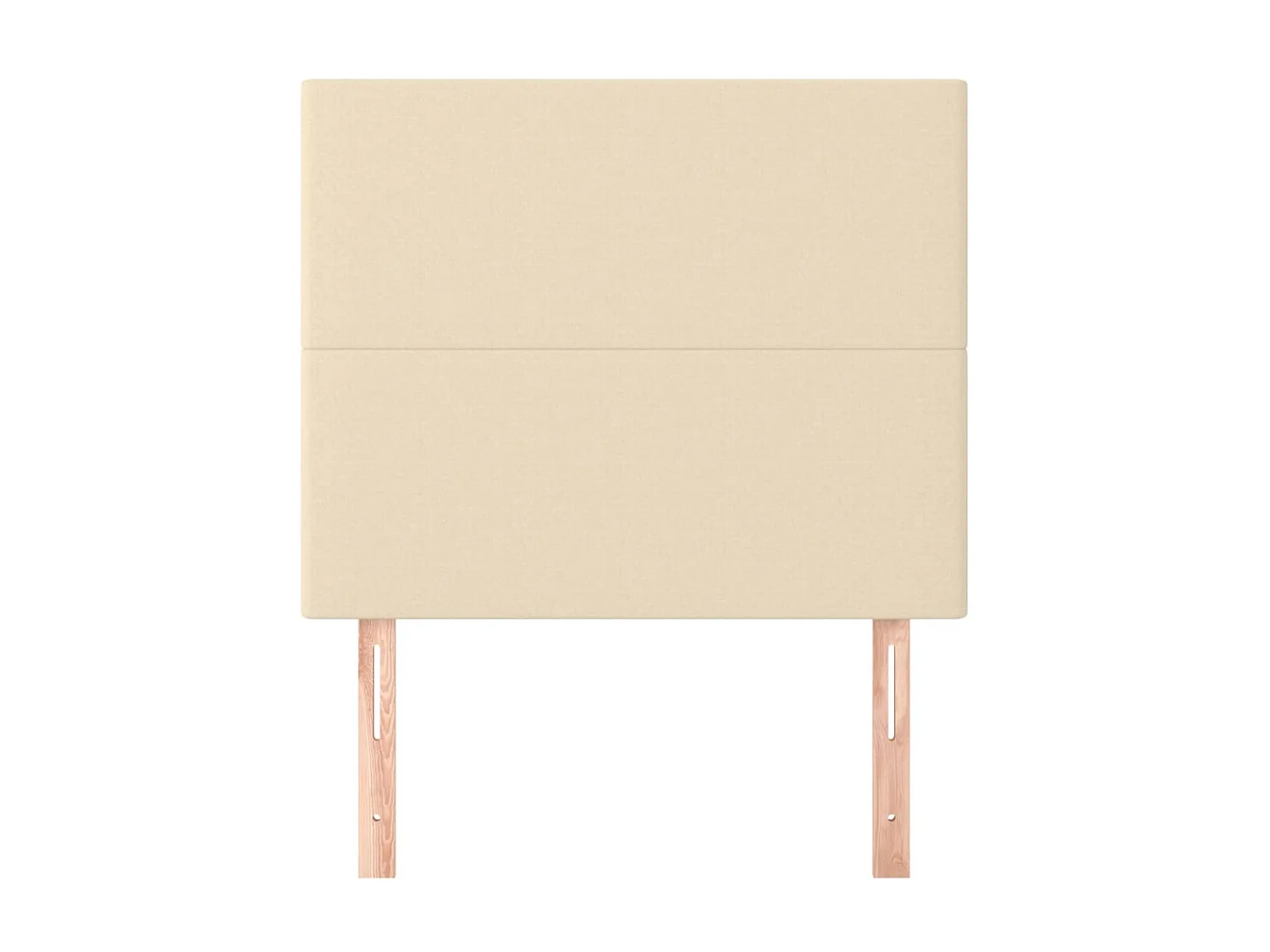 2 pcs Têtes de lit Crème 90x5x78/88 cm Tissu POI73868 BonneVie Meuble