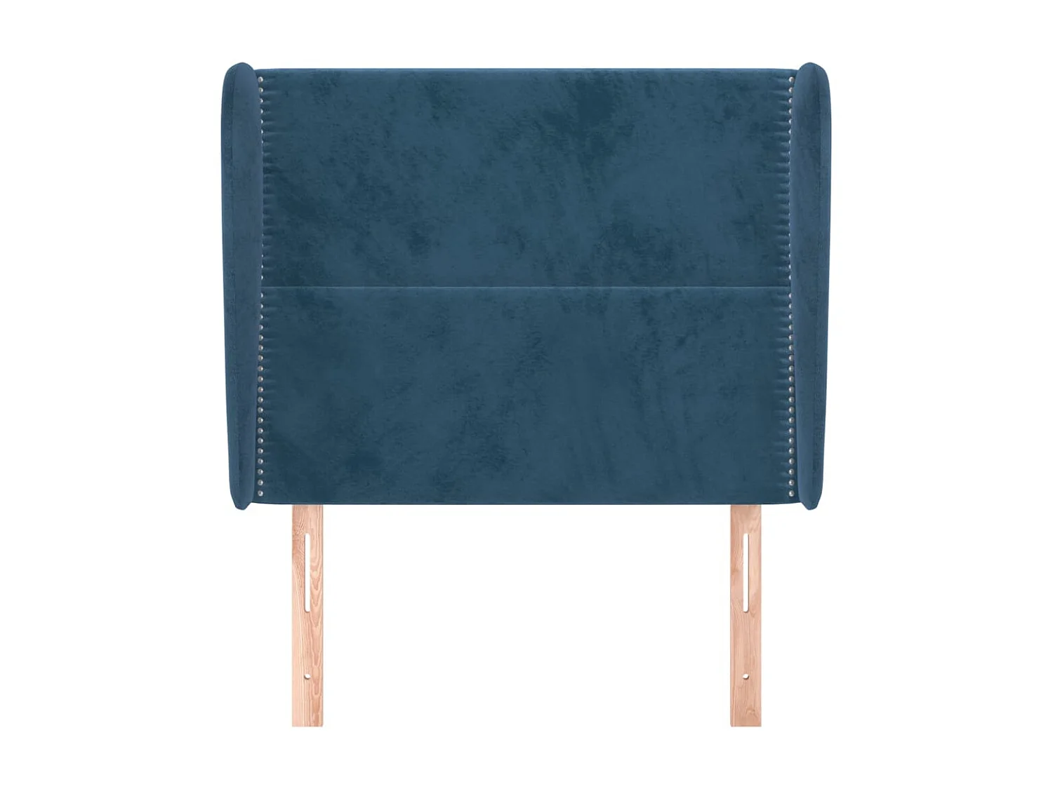 Hoofdbord met randen 103x23x118/128 cm fluweel donkerblauw NL778699