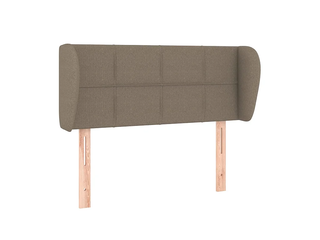 Tête de lit avec oreilles Taupe 93x23x78/88 cm Tissu POI28940 BonneVie Meuble