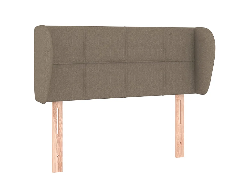Tête de lit avec oreilles Taupe 93x23x78/88 cm Tissu POI28940 BonneVie Meuble