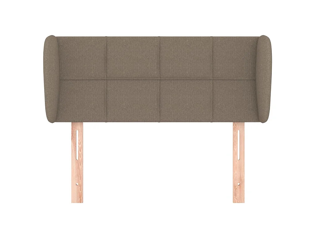 Tête de lit avec oreilles Taupe 93x23x78/88 cm Tissu POI28940 BonneVie Meuble