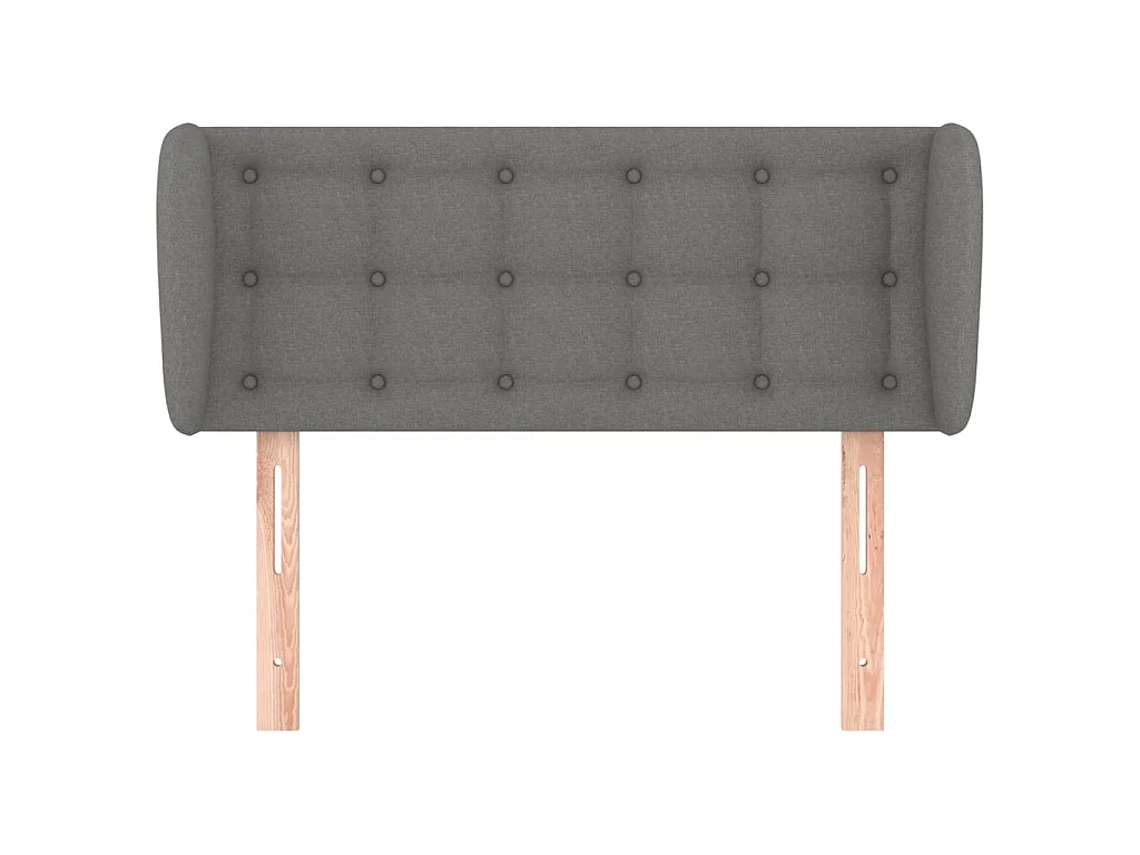 Cabecero de tela gris oscuro 83x23x78/88 cm ES34460