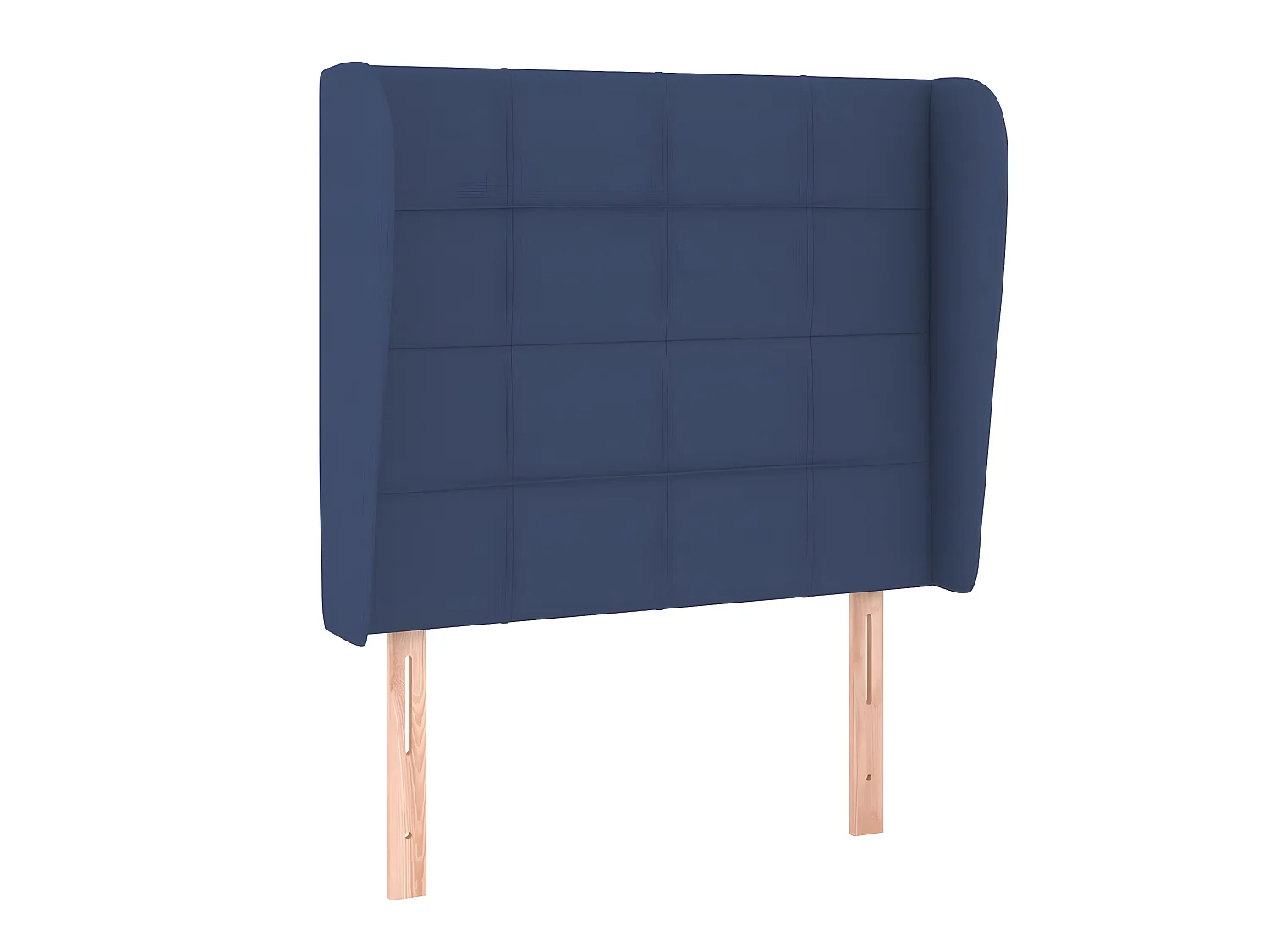 Testiera | Testata del letto ad Orecchio Blu 103x23x118/128 cm in Tessuto