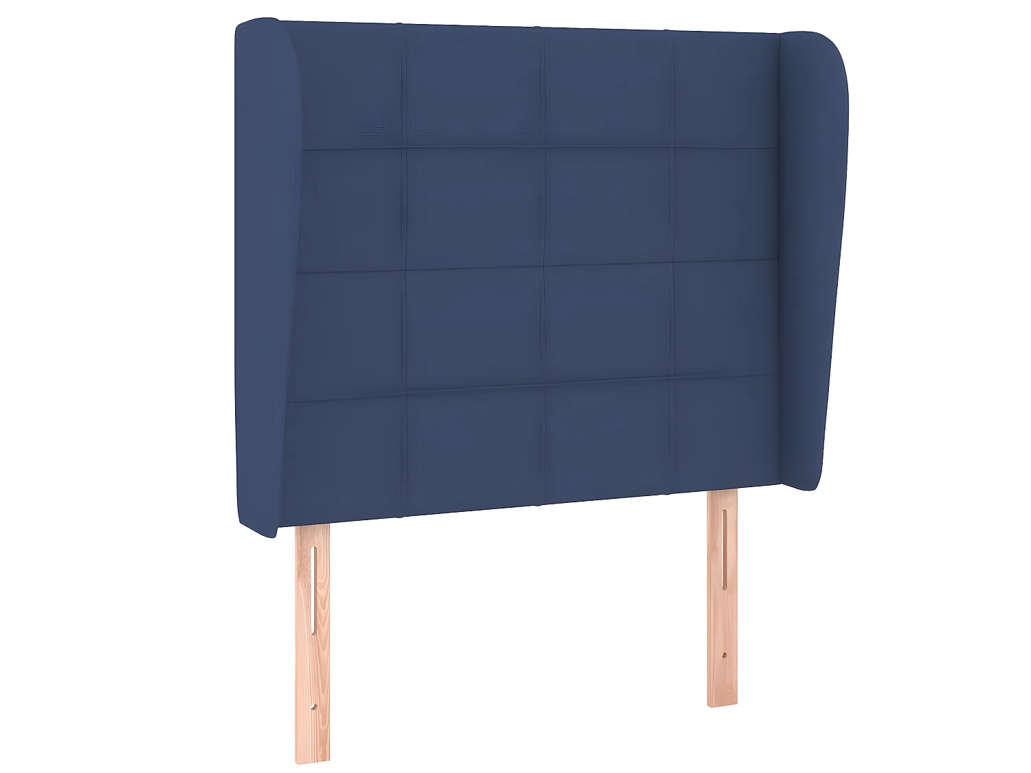 Tête de lit avec oreilles Bleu 103x23x118/128 cm Tissu POI26572 BonneVie Meuble