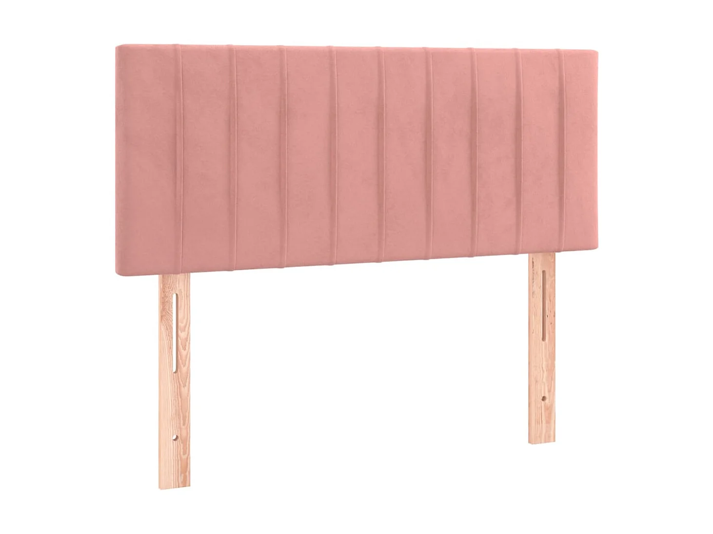 Cabecero con LED de terciopelo rosa 80x5x78/88 cm ES84535