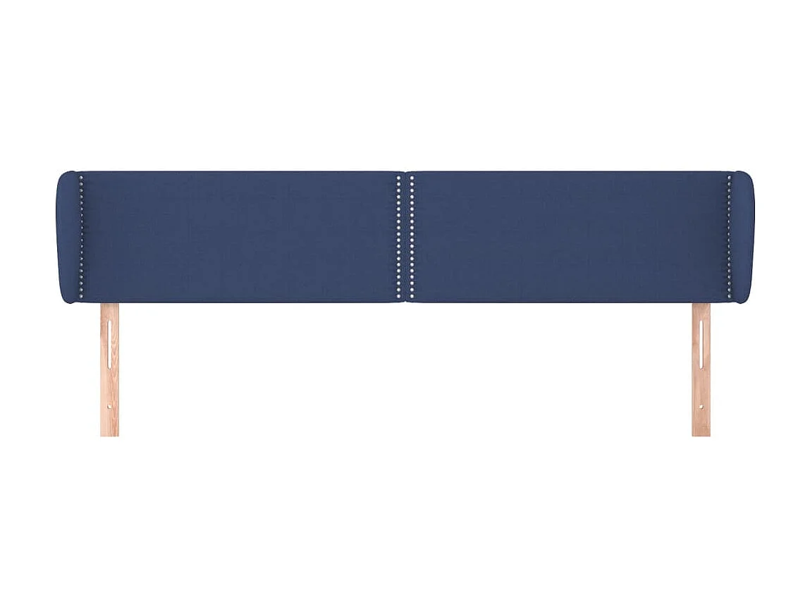 Cabecero de tela azul 203x23x78/88 cm ES16858