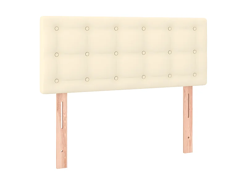 Tête de lit Crème 80x5x78/88 cm Similicuir POI13666 BonneVie Meuble