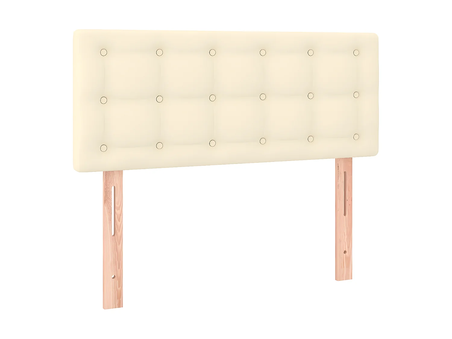 Tête de lit Crème 80x5x78/88 cm Similicuir POI13666 BonneVie Meuble