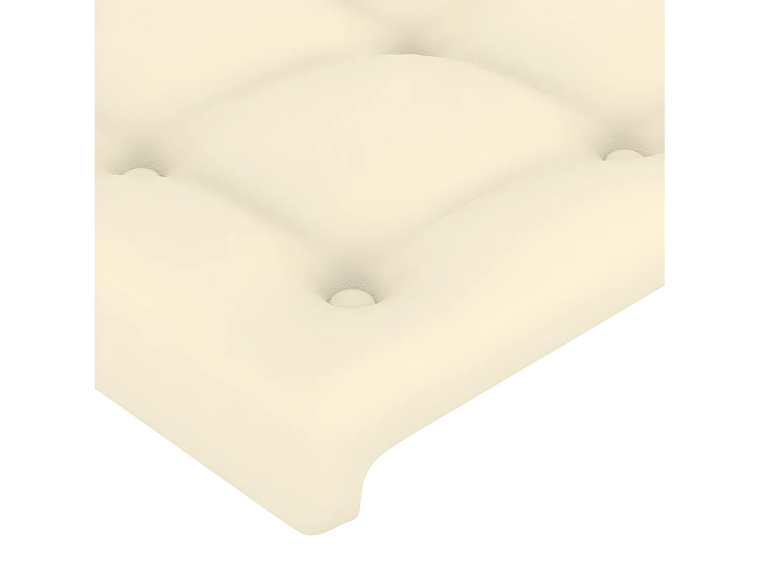 Tête de lit Crème 80x5x78/88 cm Similicuir POI13666 BonneVie Meuble