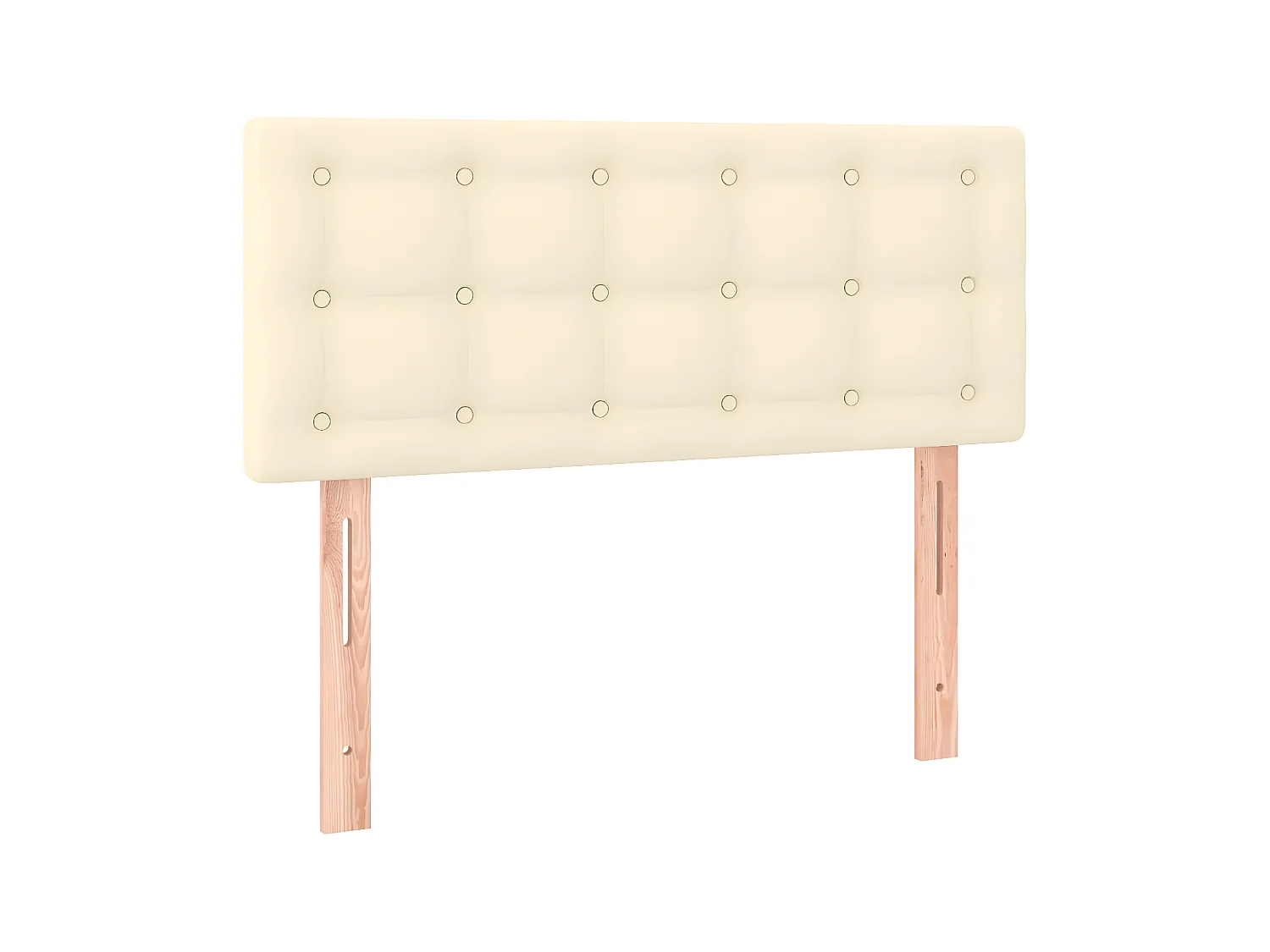 Testiera | Testata del letto Crema 80x5x78/88 cm in Similpelle