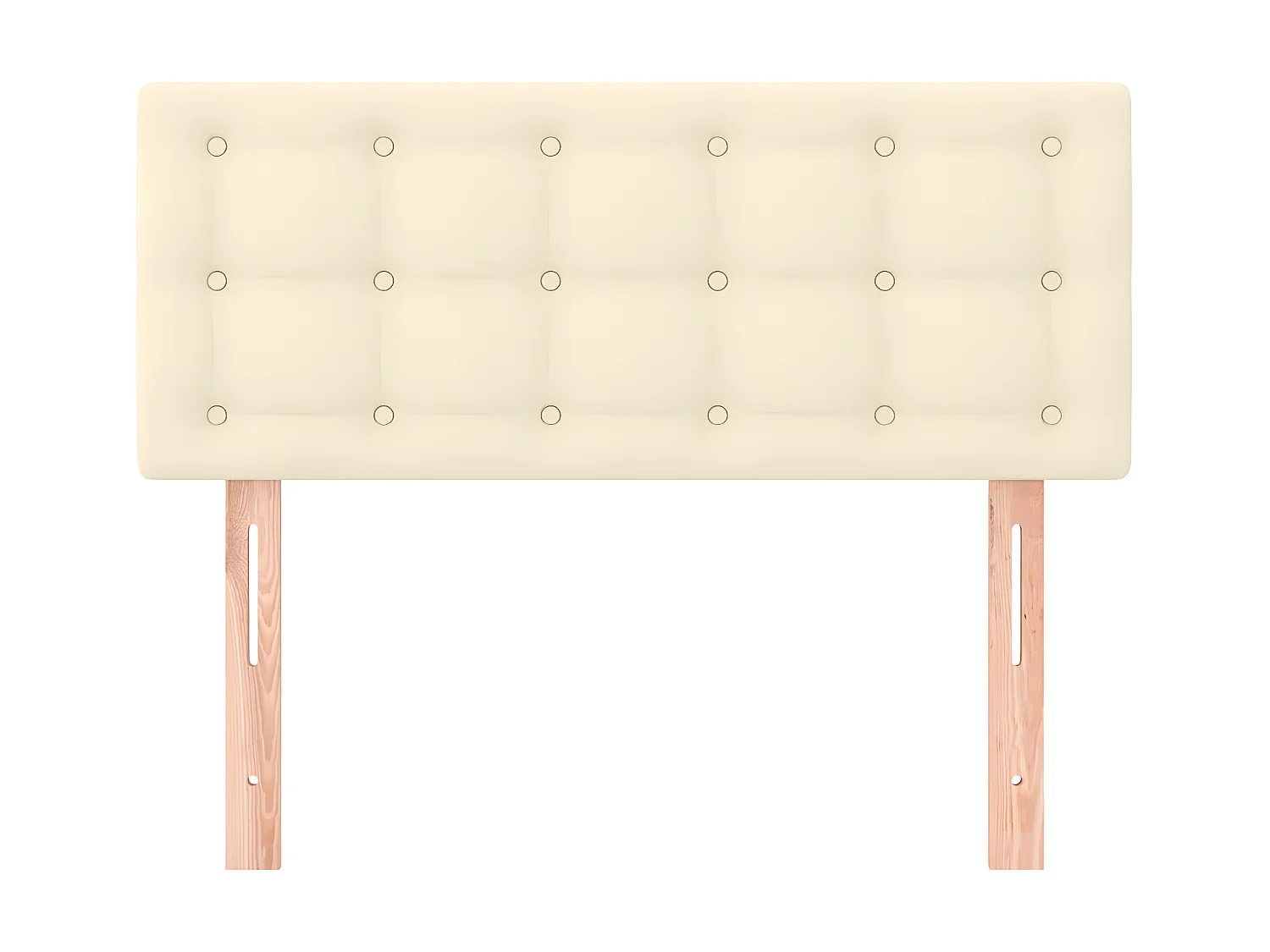 Tête de lit Crème 80x5x78/88 cm Similicuir POI13666 BonneVie Meuble