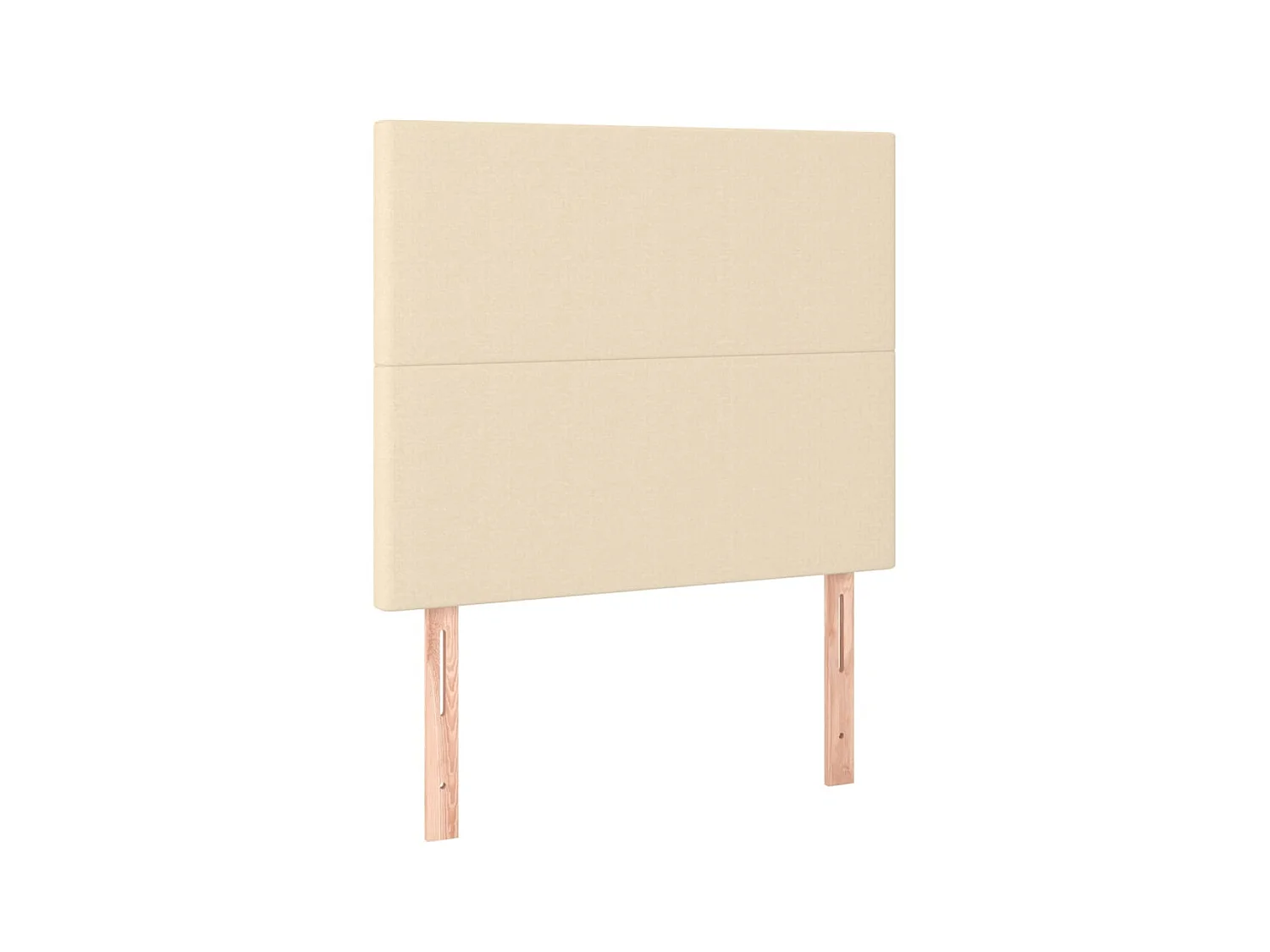 Têtes de lit 2 pcs Crème 80x5x78/88 cm Tissu POI79341 BonneVie Meuble