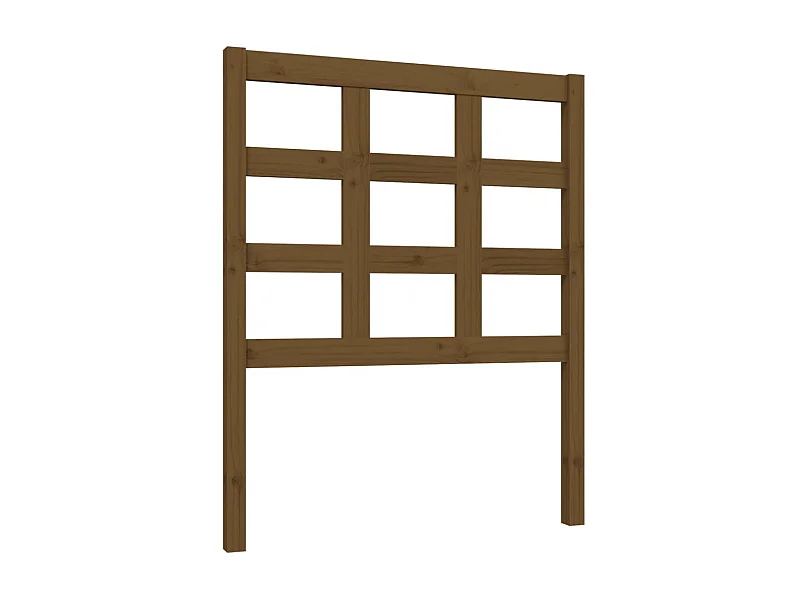 Tête de lit Marron miel 80,5x4x100 cm Bois massif de pin POI55511 BonneVie Meuble