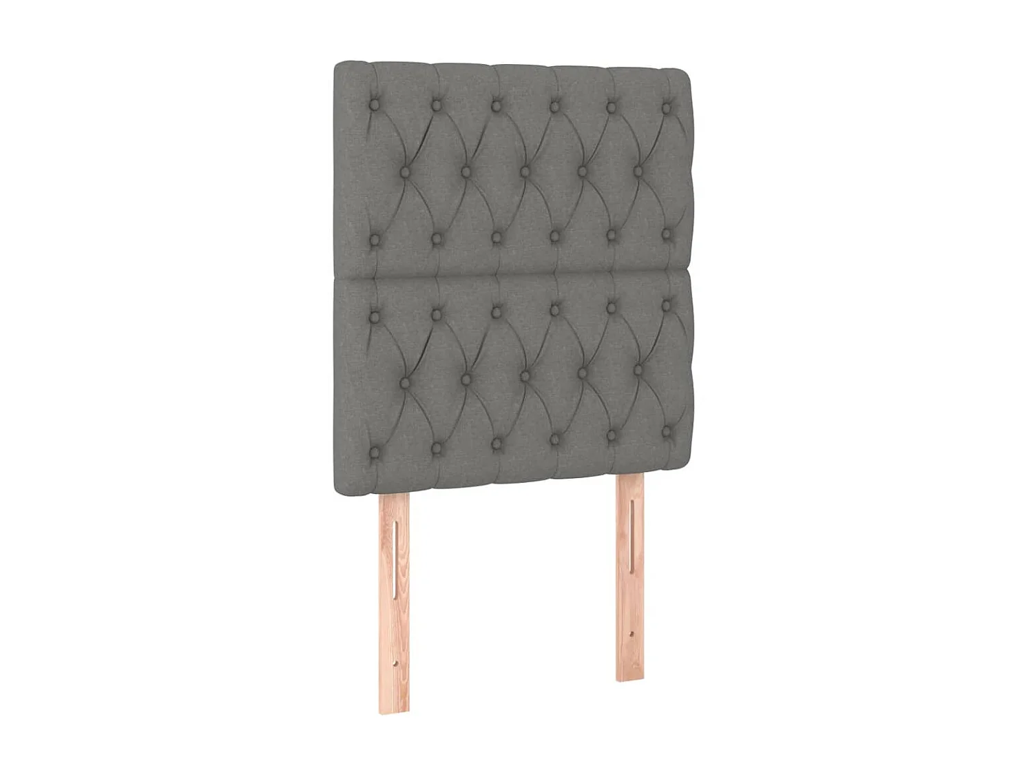 Testiera | Testata del letto a LED Grigio Scuro 80x7x118/128 cm in Tessuto