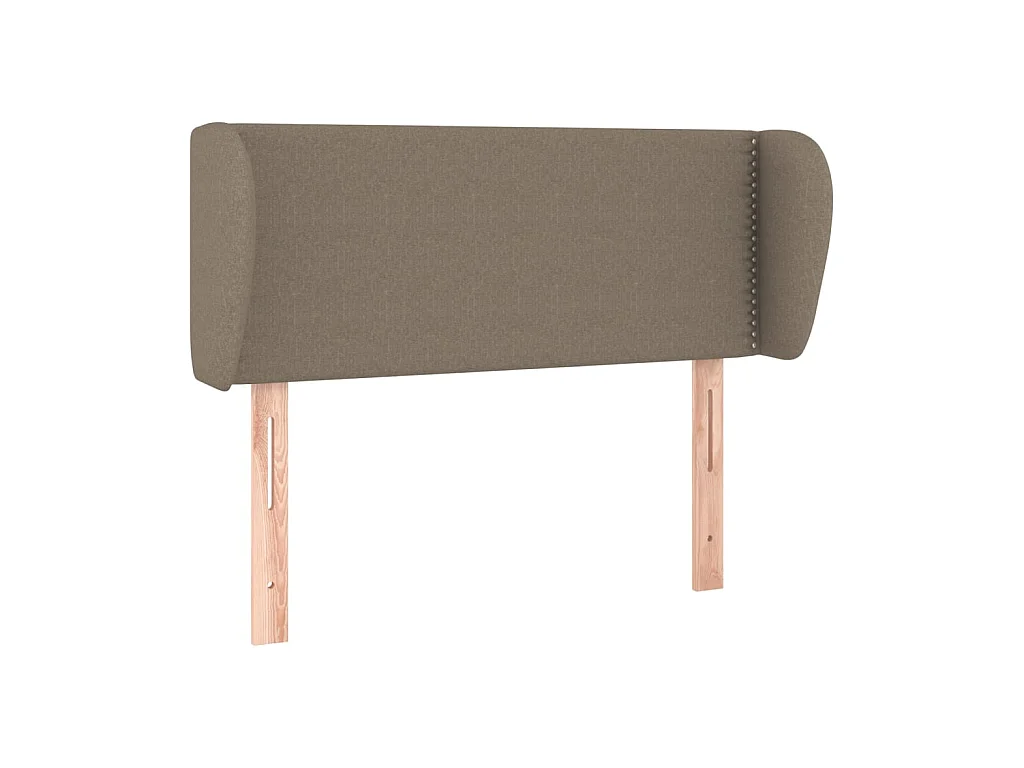 Tête de lit avec oreilles Taupe 93x23x78/88 cm Tissu POI17022 BonneVie Meuble