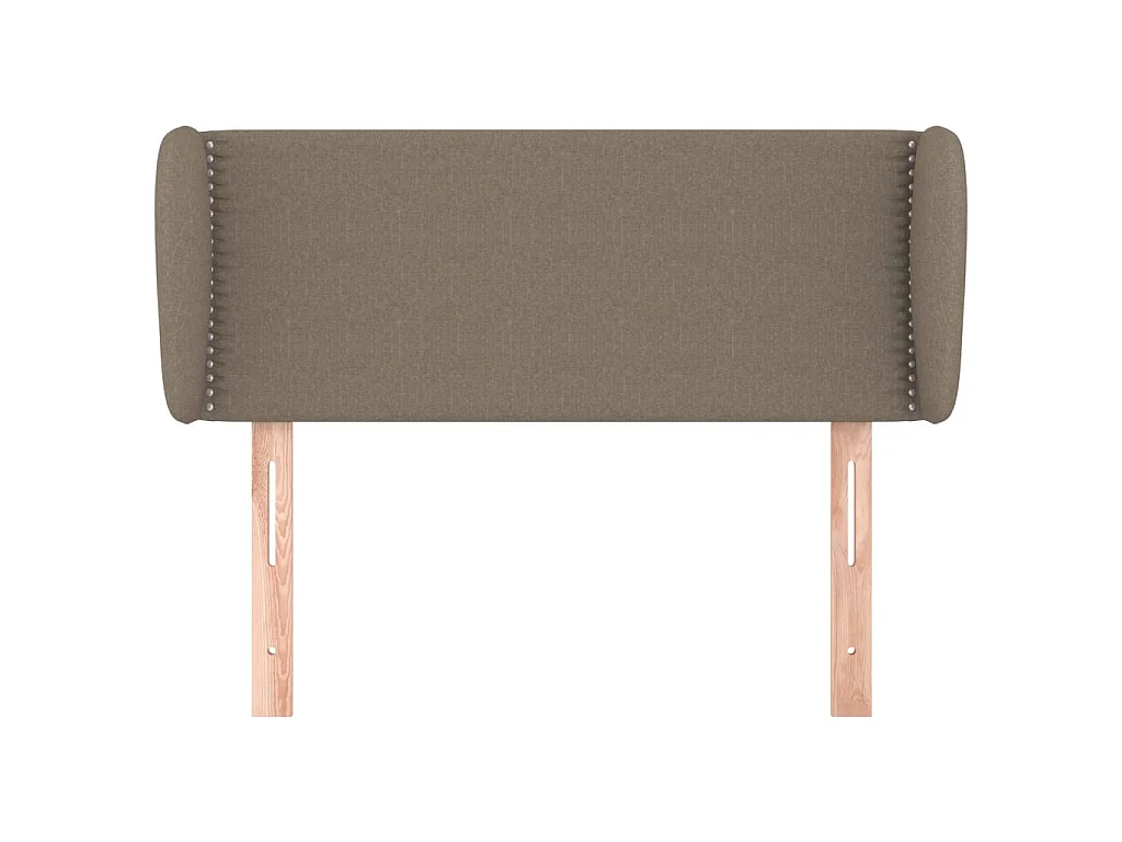 Tête de lit avec oreilles Taupe 93x23x78/88 cm Tissu POI17022 BonneVie Meuble
