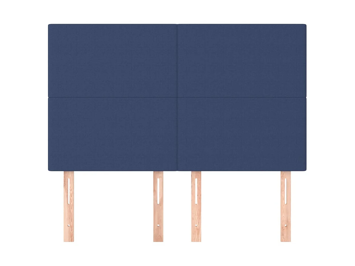 4 pcs Têtes de lit Bleu 72x5x78/88 cm Tissu POI41477 BonneVie Meuble