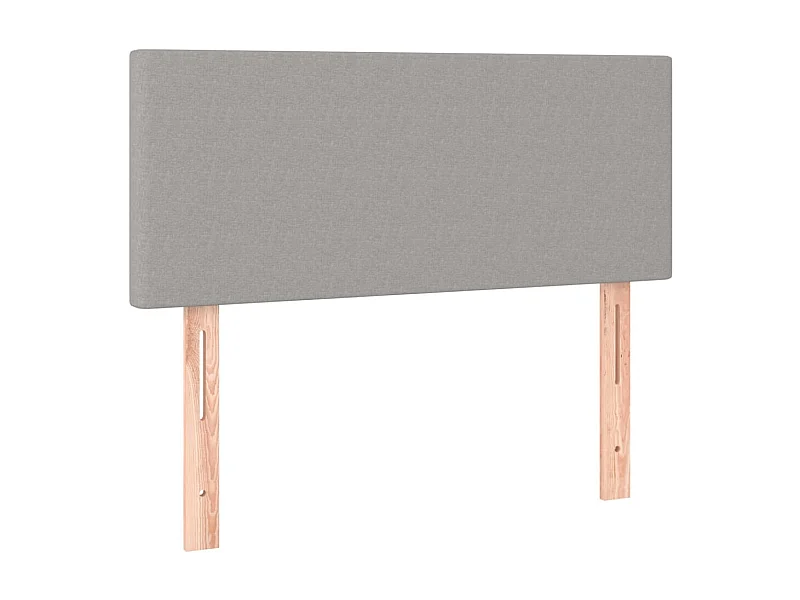 Tête de lit Gris clair 100x5x78/88 cm Tissu POI43793 BonneVie Meuble
