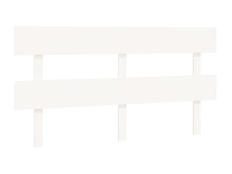 Cabeceira de cama 164x3x81 cm pinho maciço branco PT324359