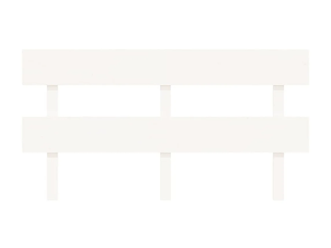 Cabeceira de cama 164x3x81 cm pinho maciço branco PT324359