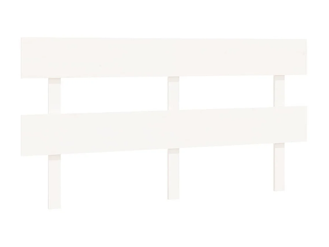 Tête de lit Blanc 164x3x81 cm Bois massif de pin POI83462 BonneVie Meuble