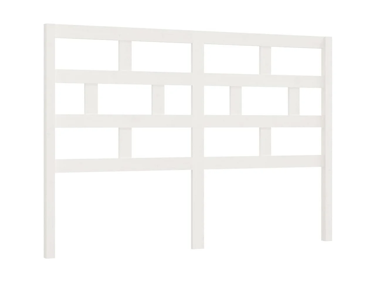 Cabecero de cama madera maciza de pino blanco 146x4x100 cm ES99431