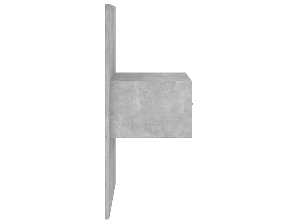 Tête de lit avec armoires Gris béton Bois d'ingénierie POI16262 BonneVie Meuble