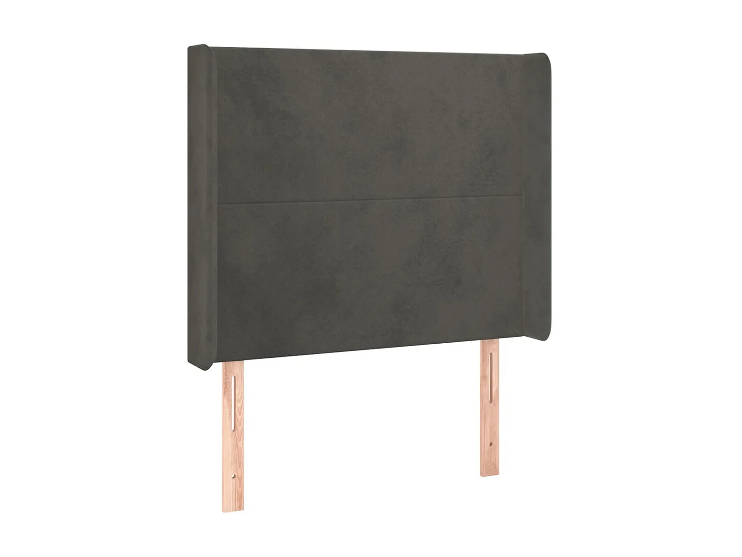 Tête de lit à LED Gris foncé 93x16x118/128 cm Velours POI74099 BonneVie Meuble