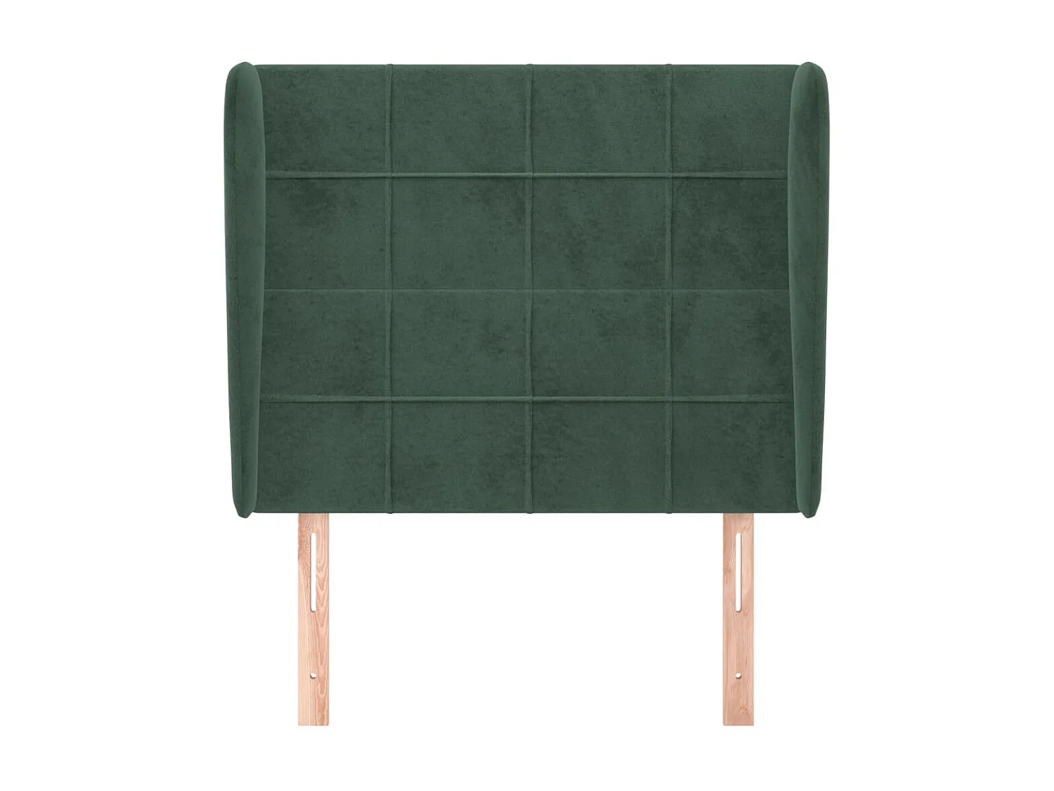 Tête de lit avec oreilles Vert foncé 103x23x118/128 cm Velours POI47948 BonneVie Meuble