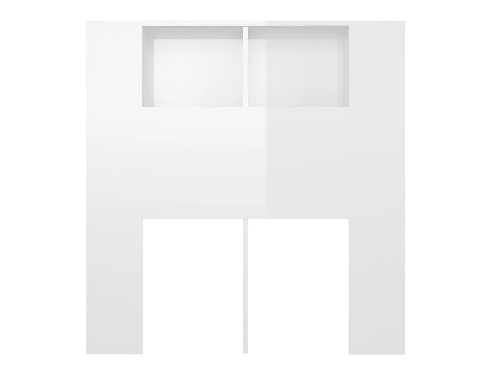 Hoofdbordkast 100x18,5x104,5 cm hoogglans wit NL870437
