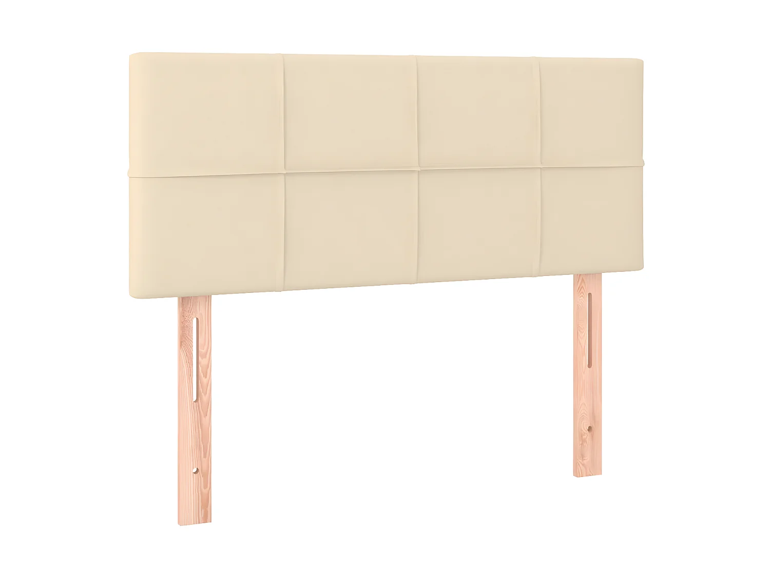 Testiera | Testata del letto Crema 100x5x78/88 cm in Tessuto