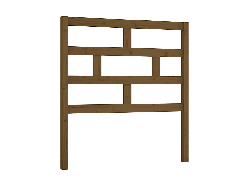 Tête de lit Marron miel 96x4x100 cm Bois massif de pin POI69680 BonneVie Meuble