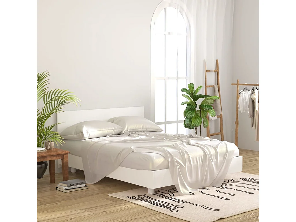 Cabecero de cama madera contrachapada blanco 160x1,5x80 cm ES20010