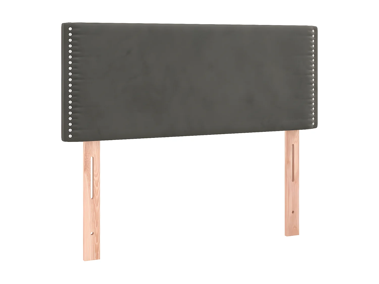 Tête de lit à LED Gris foncé 90x5x78,88 cm Velours LWE77004 BonneVie Meuble
