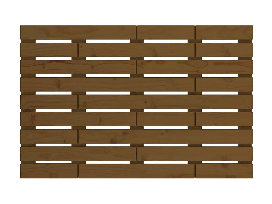 Cabeceira de parede 81x3x63 cm pinho maciço castanho-mel PT637317