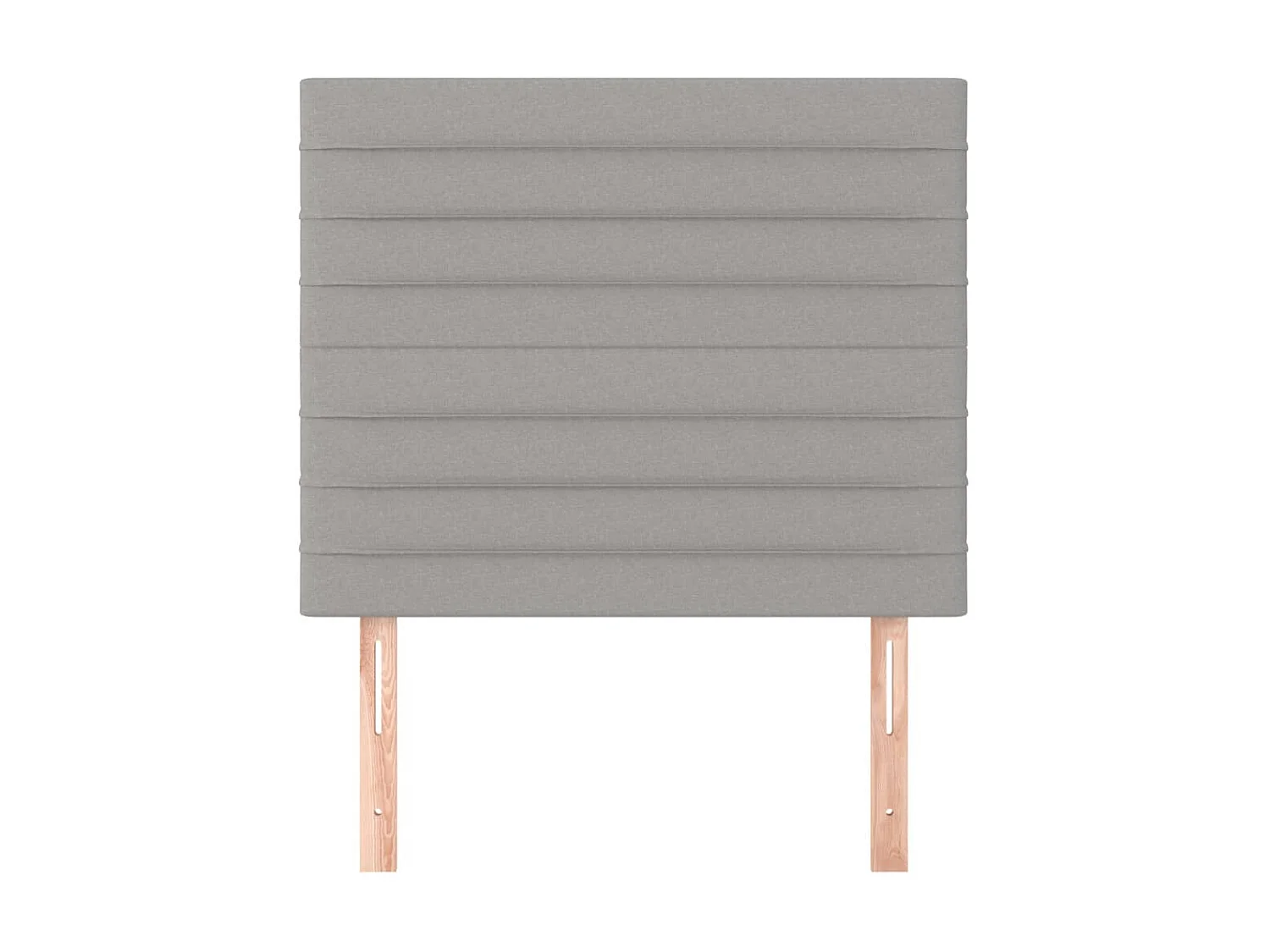 Cabeceira de cama 2 pcs tecido 90x5x78/88 cm cinzento-claro PT933724