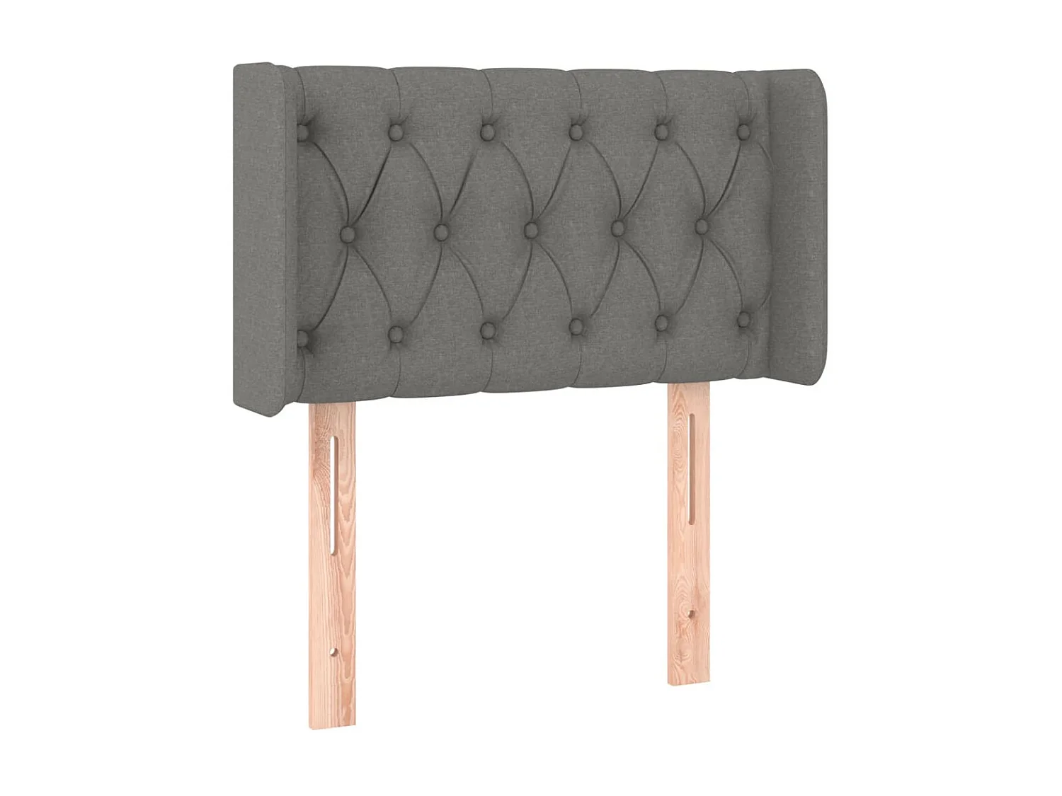 Tête de lit à LED Gris foncé 83x16x78/88 cm Tissu POI28481 BonneVie Meuble