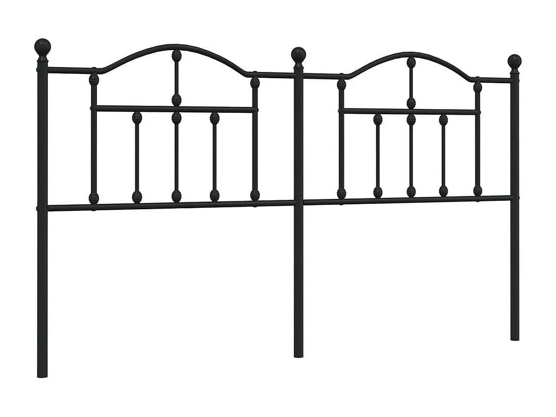 Testiera | Testata del letto in Metallo Nero 180 cm