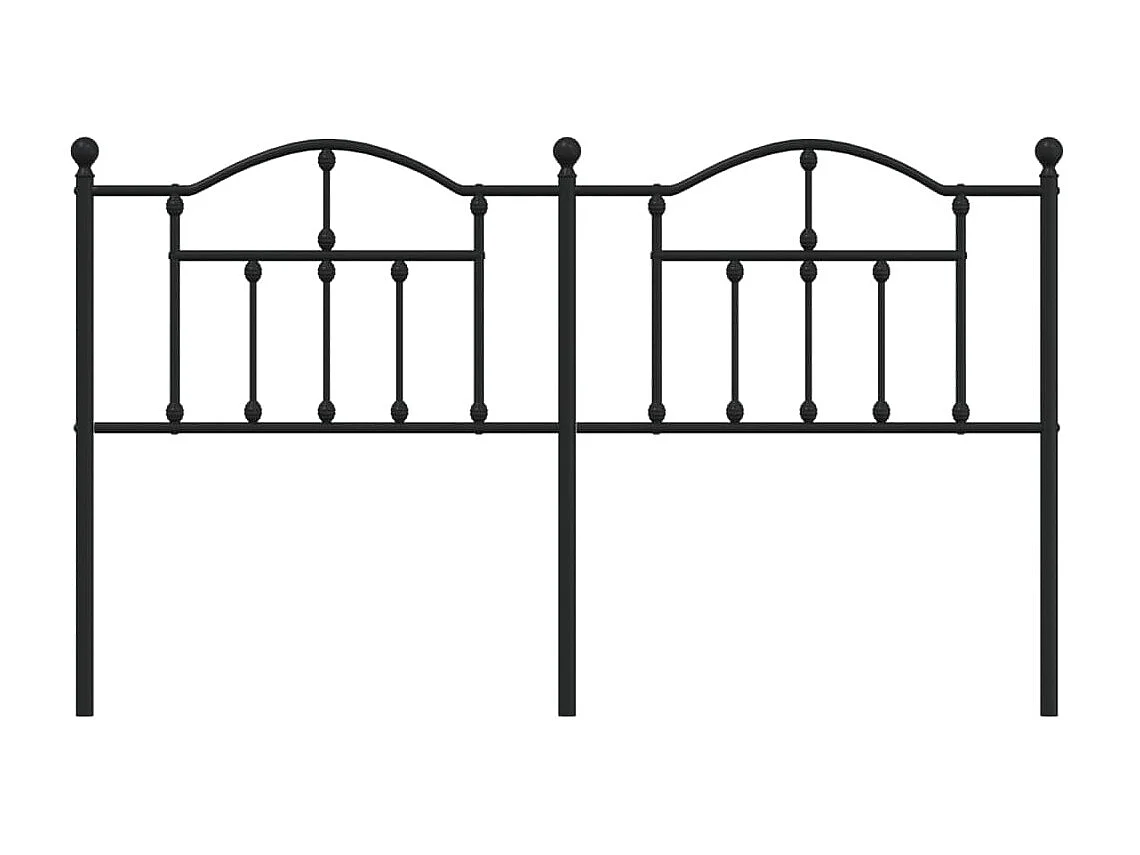 Testiera | Testata del letto in Metallo Nero 180 cm