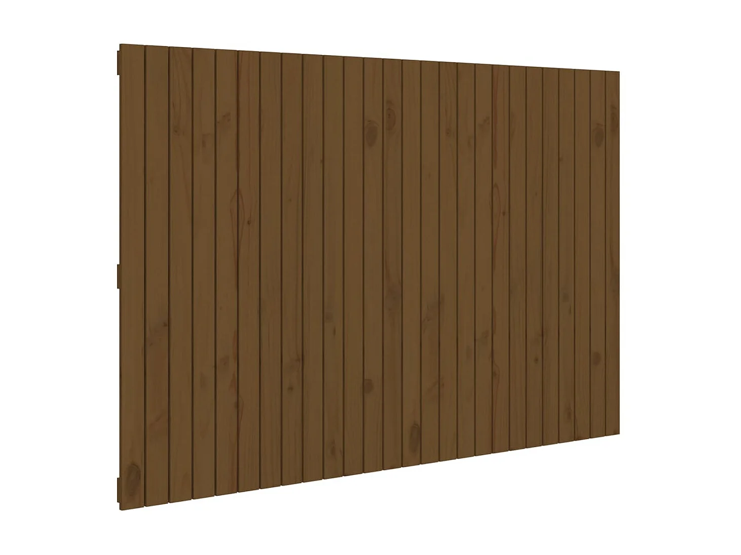 Tête de lit murale Marron miel 166x3x110 cm Bois massif de pin POI91965 BonneVie Meuble