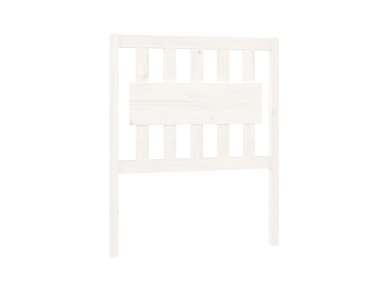 Testiera | Testata del letto per Letto Bianca 80,5x4x100 cm Legno Massello di Pino