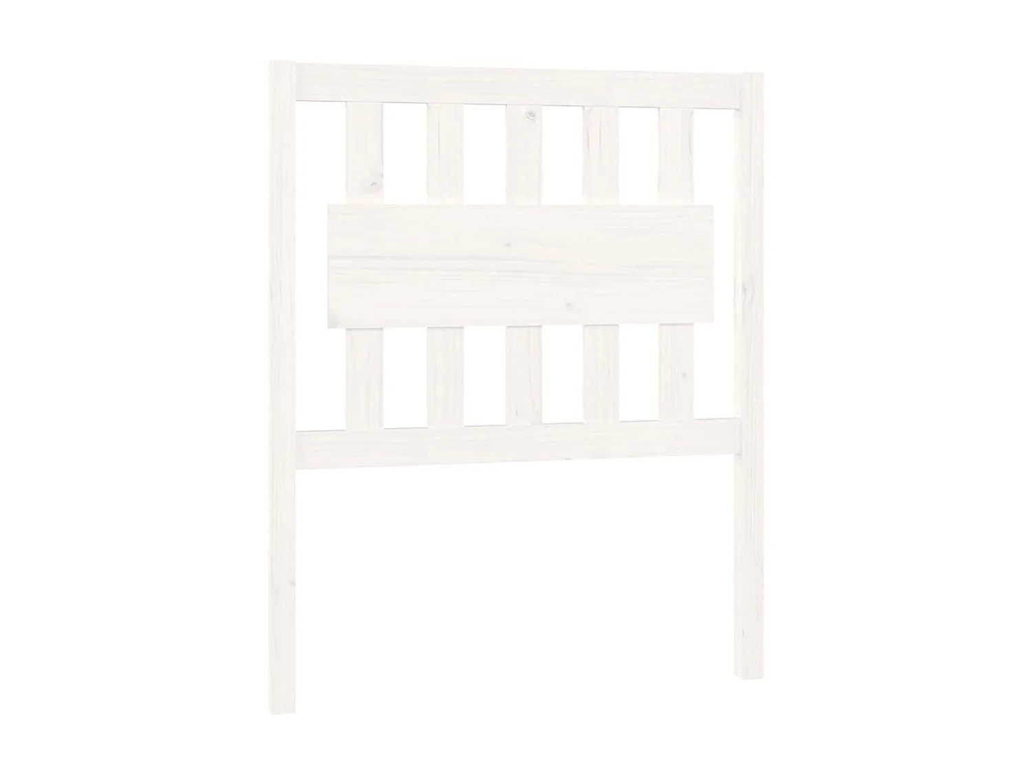 Tête de lit Blanc 80,5x4x100 cm Bois massif de pin POI86222 BonneVie Meuble