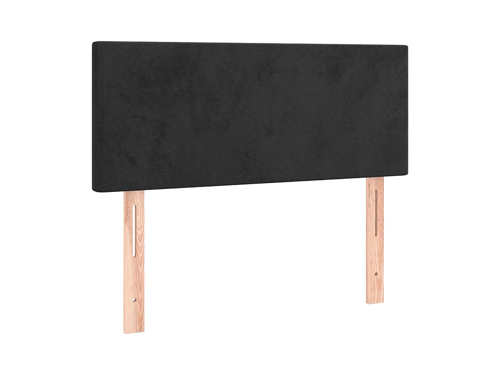 Tête de lit Noir 80x5x78/88 cm Velours POI19733 BonneVie Meuble