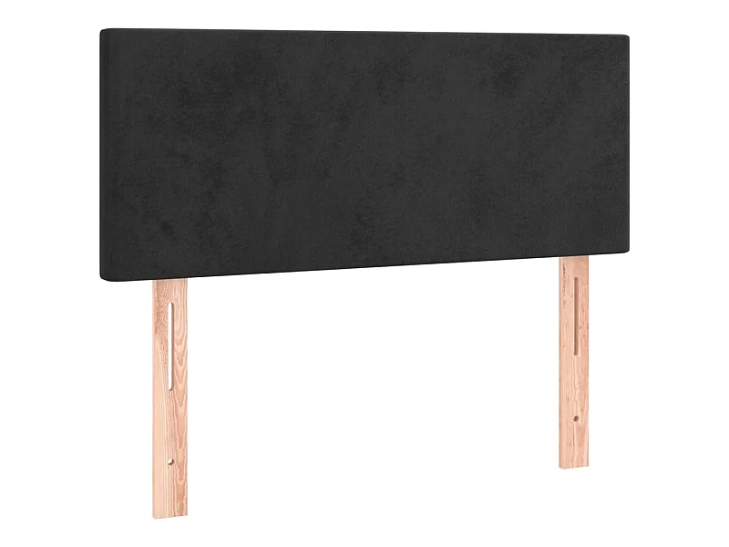 Tête de lit Noir 80x5x78/88 cm Velours POI19733 BonneVie Meuble