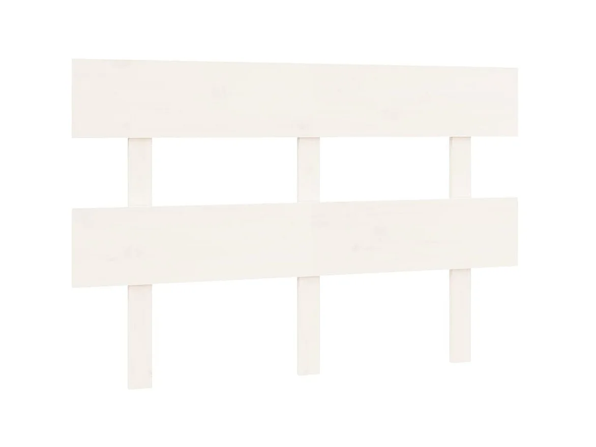 Testiera | Testata del letto per Letto Bianca 124x3x81 cm in Legno Massello di Pino