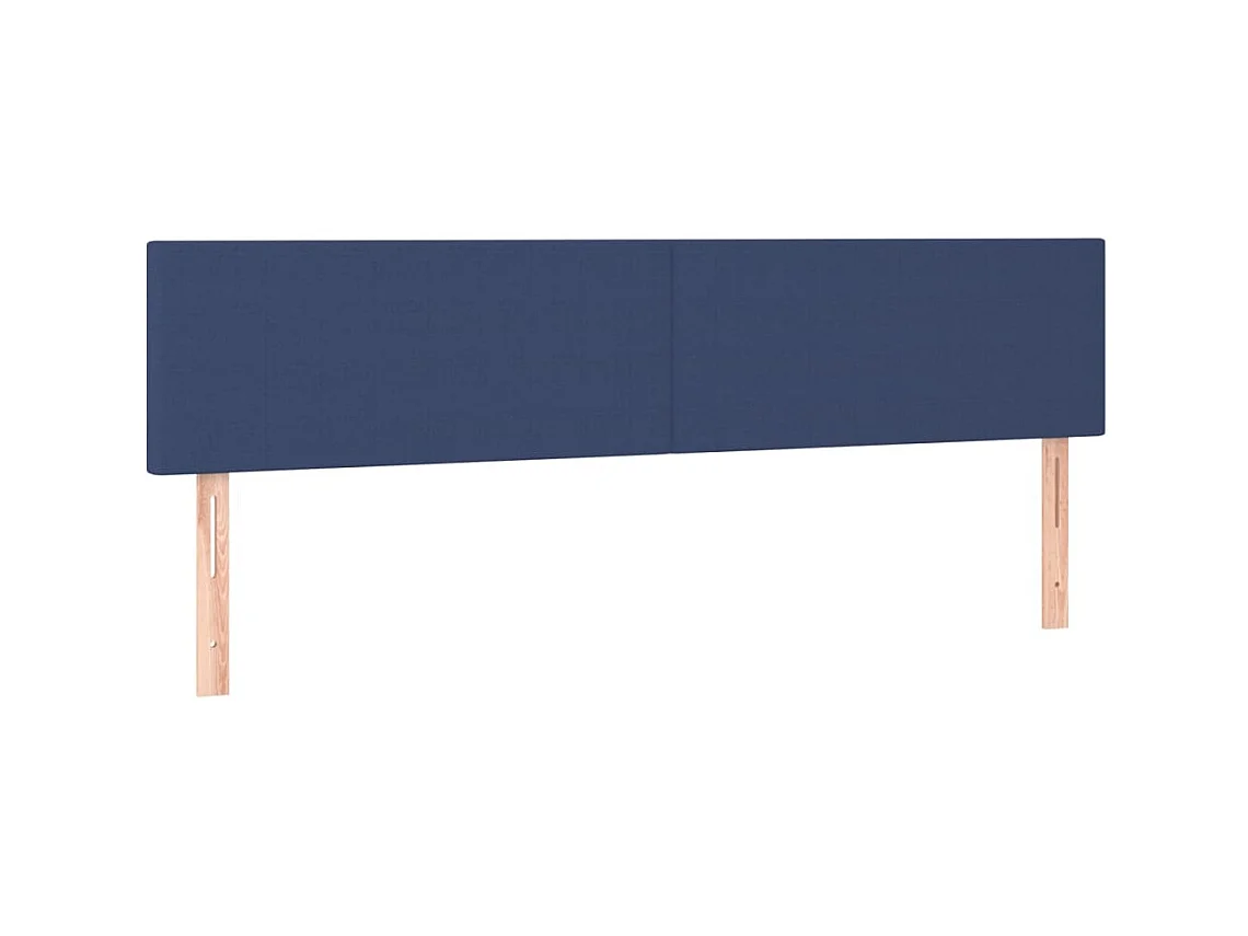 Têtes de lit 2 pcs Bleu 80x5x78/88 cm Tissu POI56947 BonneVie Meuble