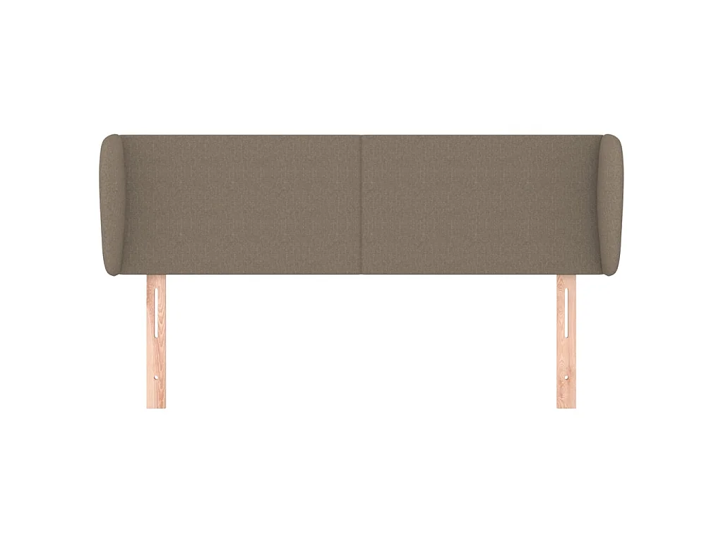 Cabeceira cama abas tecido 147x23x78/88 cm cinzento-acastanhado PT393579