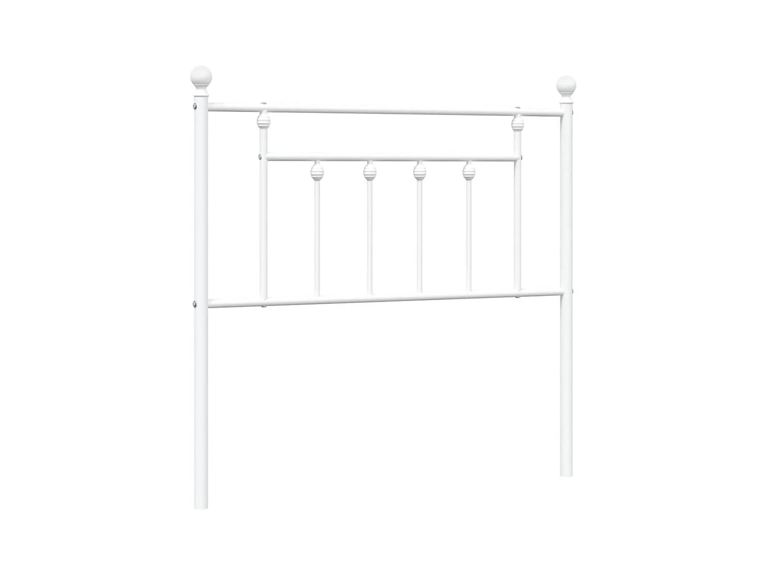 Tête de lit métal blanc 90 cm POI87819 BonneVie Meuble
