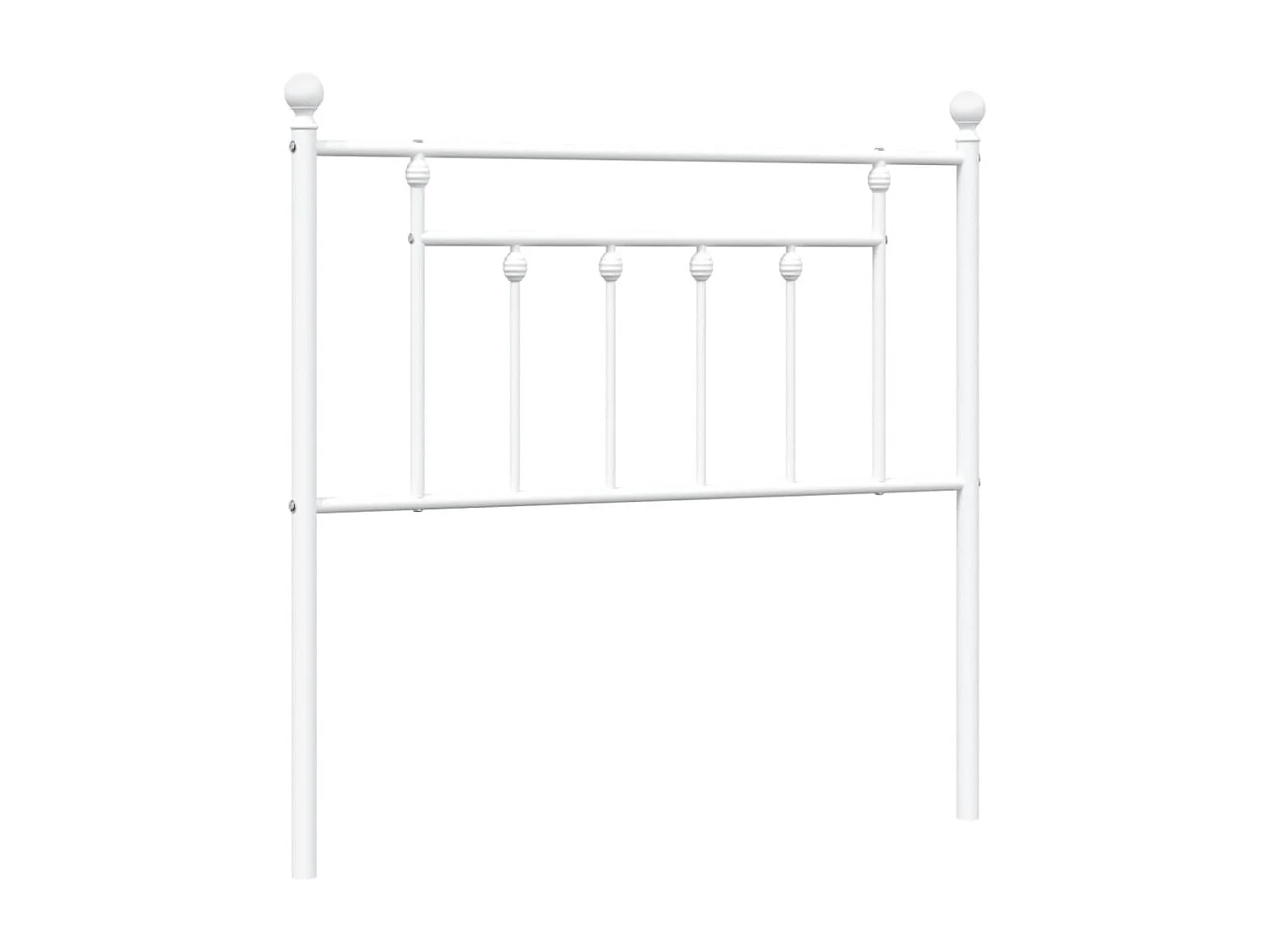 Kopfteil,Bettkopfteil Metall Weiß 90 cm -gkd888650